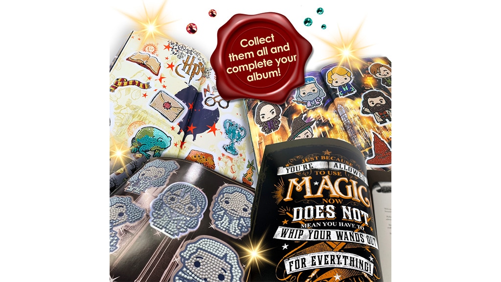 S Craft Buddy albem s nálepkami Harry Potter můžete vytvořit kouzelná umělecká díla