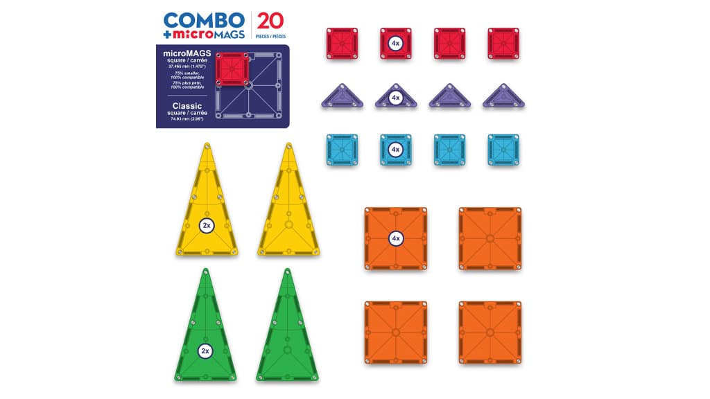 MAGNA-TILES® Kombinovaná sada 20 kusů