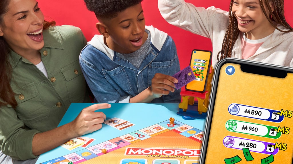 Peníze v Monopoly se stávají virtuálními s novou společenskou hrou od Hasbro