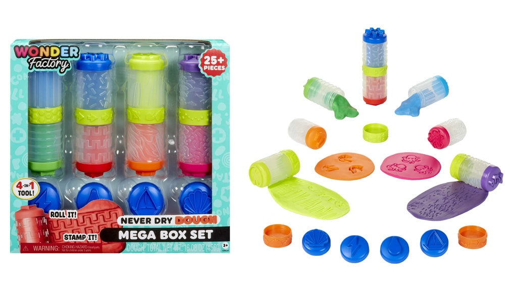 Vyzkoušejte kolekci Wonder Factory nevyvíjející se modelíny a kinetického písku