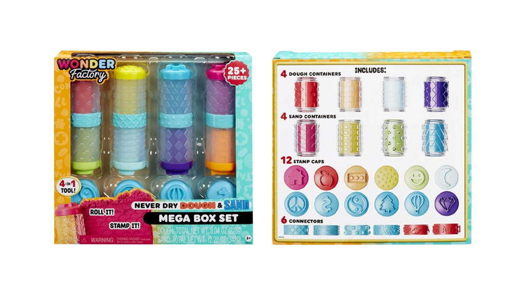 Vyzkoušejte kolekci Wonder Factory nevyvíjející se modelíny a kinetického písku