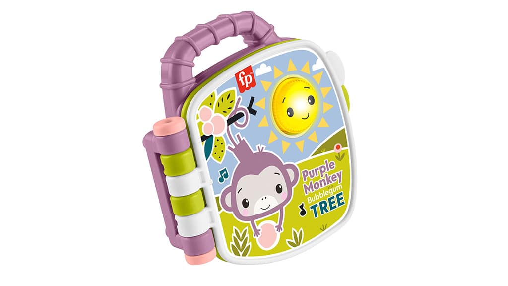 Fisher-Price Fialová Opice Hudební Knížka
