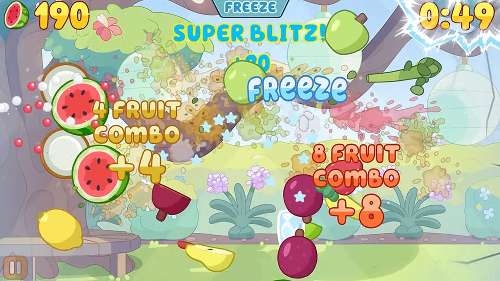 Bluey se připojuje k Fruit Ninja pro ovocnou zábavu