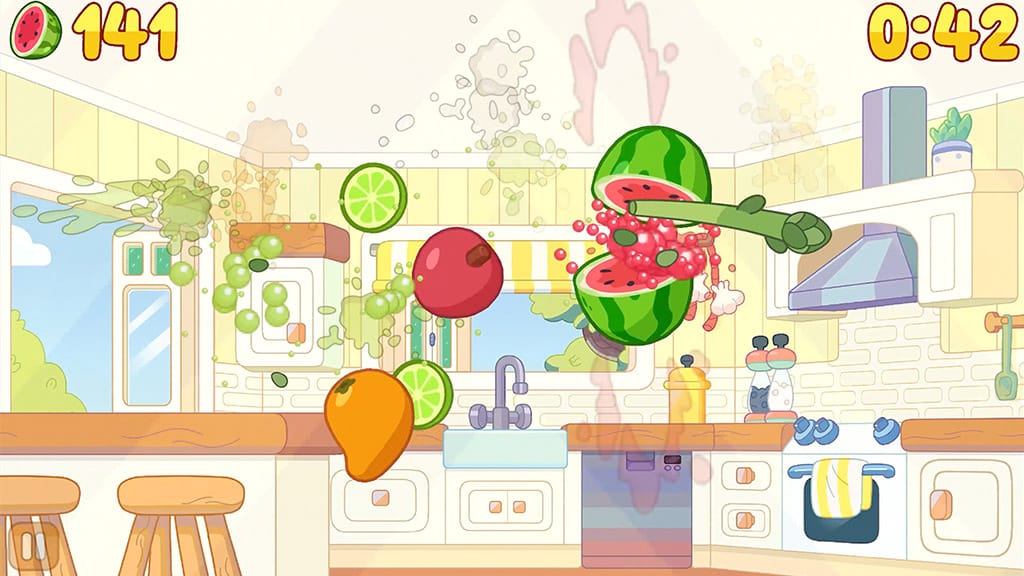 Bluey se připojuje k Fruit Ninja pro ovocnou zábavu