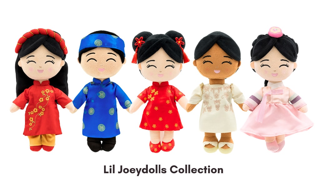 Rodiny mohou oslavit asijské dědictví s nejnovější mini plyšovou kolekcí Joeydolls