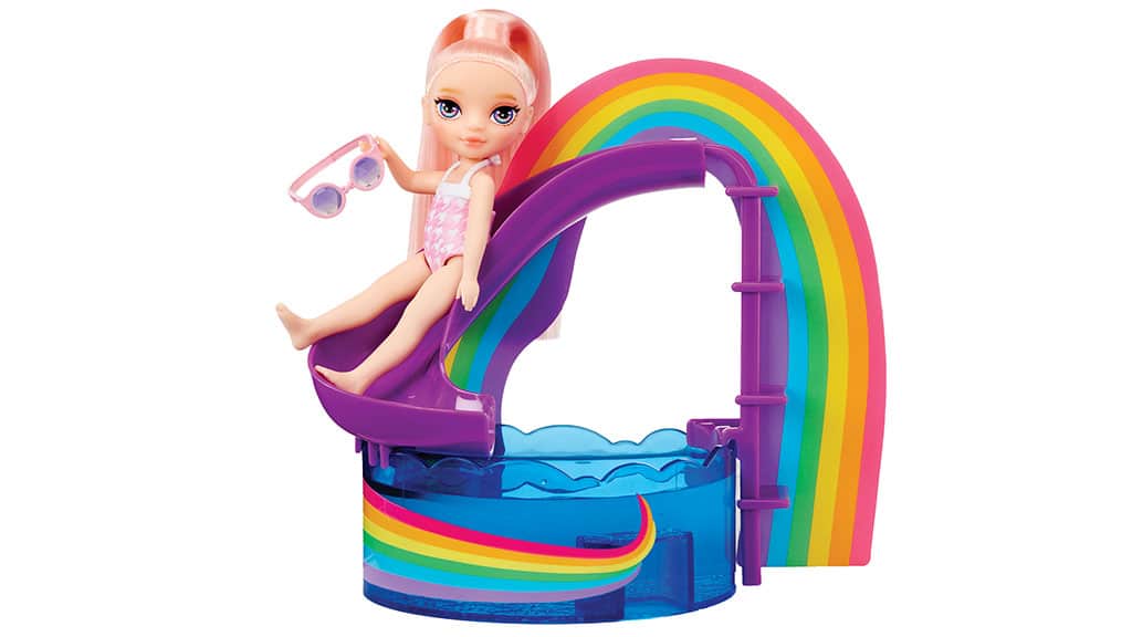 MGA Entertainment Rainbow High Littles Sada hraček na den u bazénu