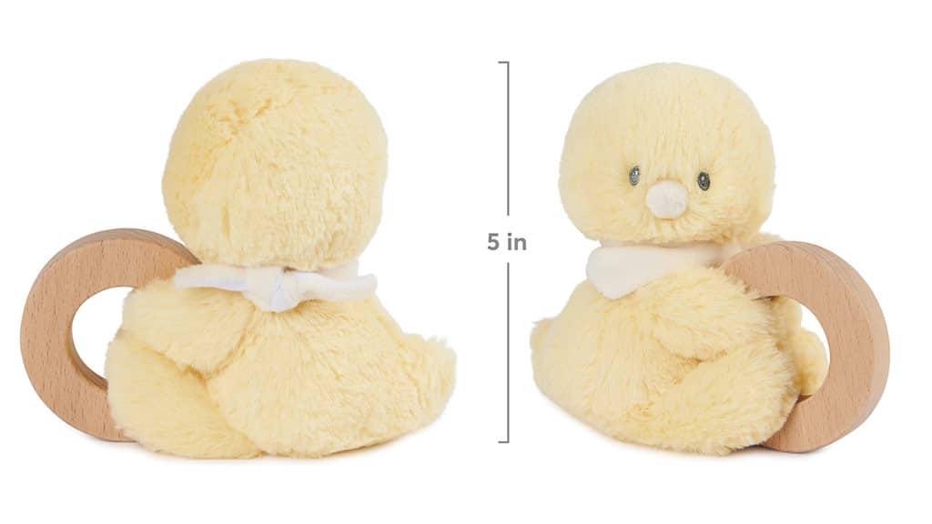 Baby GUND Udržitelně jemné plyšové chrastítko kroužky
