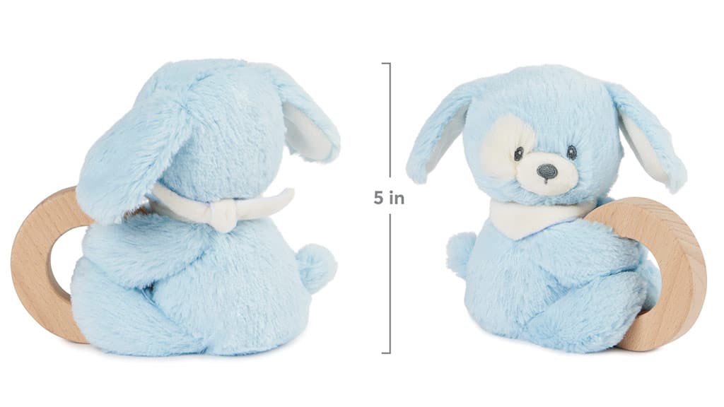 Baby GUND Udržitelně jemné plyšové chrastítko kroužky