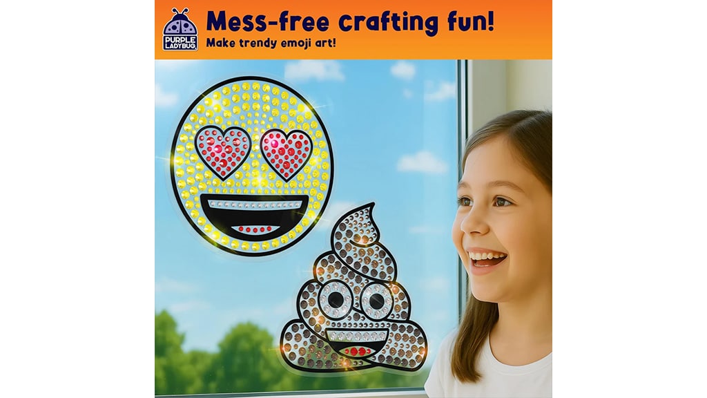 Emoji Kaki a Láska drahokam nálepka puzzle