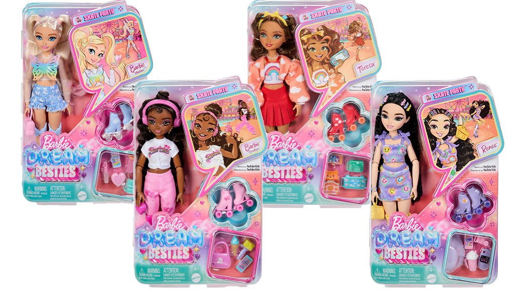 Děti mohou snít ve velkém s novými epizodami a panenkami Barbie Dream Besties
