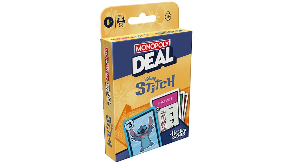 Malý mimozemský žertík se dostal do Monopoly Deal: Disney Stitch edice