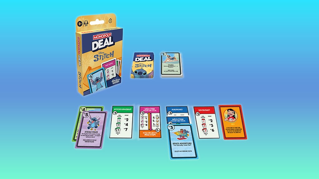 Malý mimozemský žertík se dostal do Monopoly Deal: Disney Stitch edice