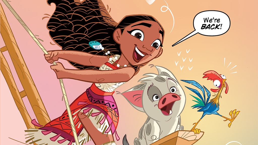 Děti mohou objevovat, co leží za hranicemi s komiksem Papercutz Vaiana 2