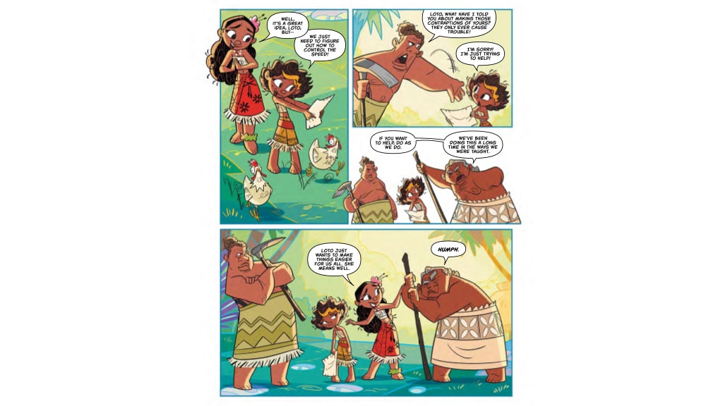 Děti mohou objevovat, co leží za hranicemi s komiksem Papercutz Vaiana 2