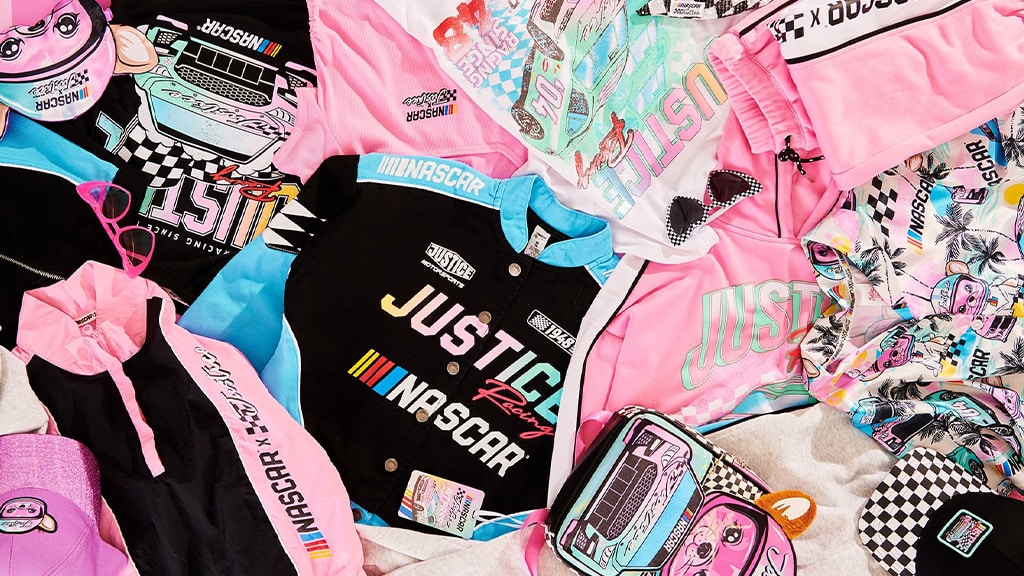 Kolekce Justice NASCAR rychle přináší módu pro teenagery