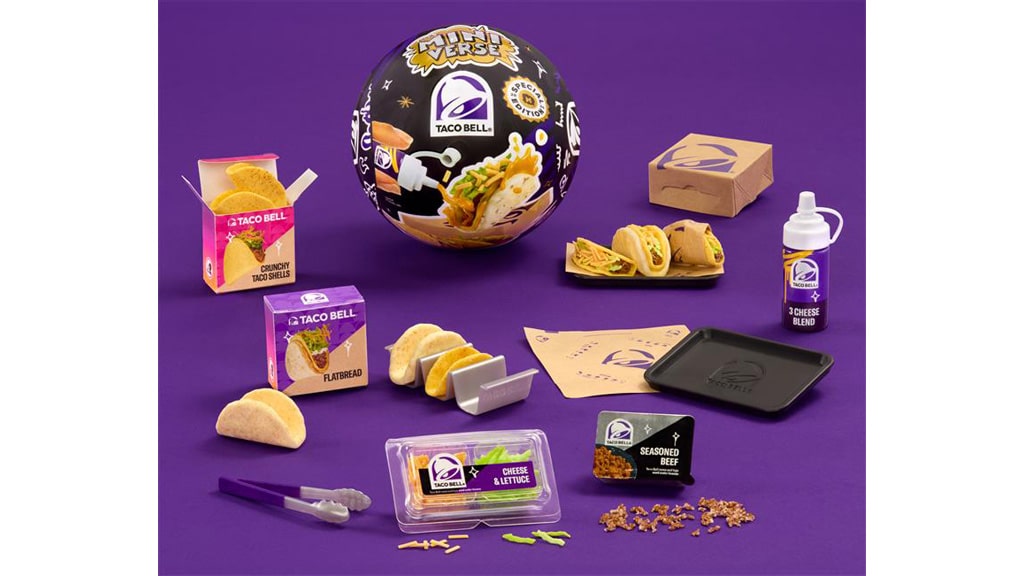 Buď kreativní s Crunchwrapy a kolekcí MGA Miniverse Make It Mini Taco Bell!