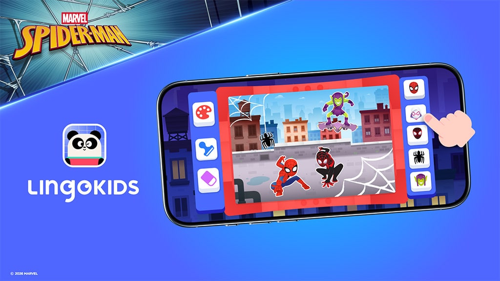 Skákej do pravopisu s novými Spider-Man hrami na Lingokids!