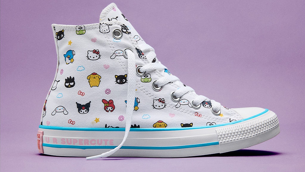 Tato nová kolekce Hello Kitty Converse je roztomilá od hlavy až k patě