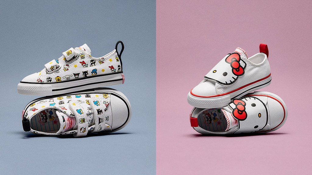 Tato nová kolekce Hello Kitty Converse je roztomilá od hlavy až k patě