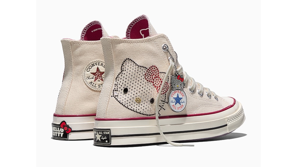 Tato nová kolekce Hello Kitty Converse je roztomilá od hlavy až k patě