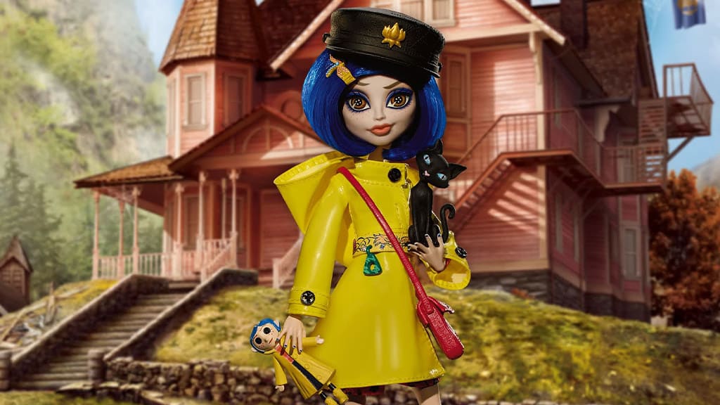 Monster High Coraline Skullector panenka je roztomilá jako knoflík.