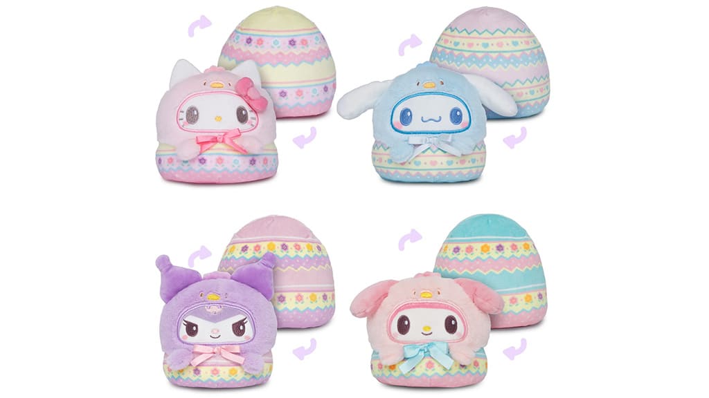 Kifordítható plyšáci Hello Kitty a TeeTurtle a svých přátel jsou úžasní.