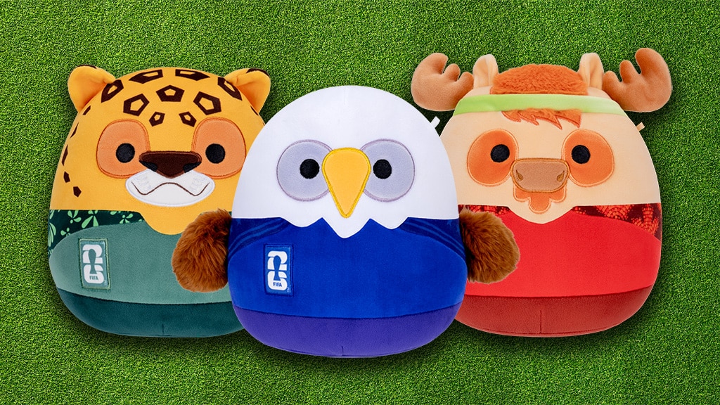Jazwares FIFA 2026 MS Squishmallows plyšové figurky jsou opravdu skvělé