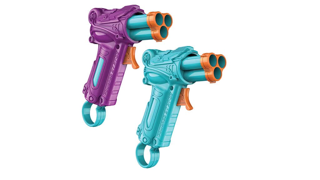 Prime Time Toys Dart Zone Sestav si svůj vlastní tříhlavňový pěnový blaster