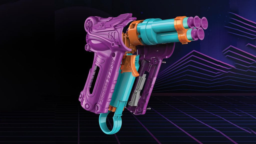 Prime Time Toys Dart Zone Sestav si svůj vlastní tříhlavňový pěnový blaster