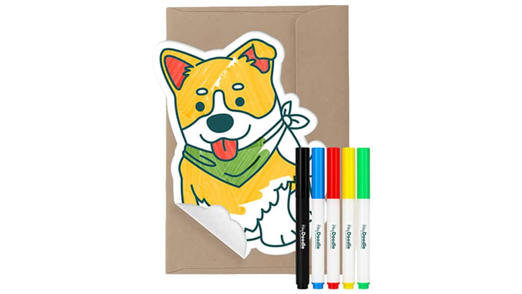 HeyDoodle kreativní omalovánkové pohlednice
