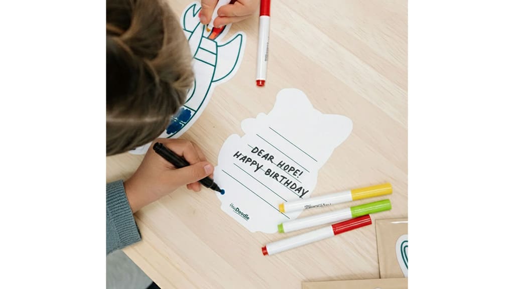 HeyDoodle kreativní omalovánkové pohlednice