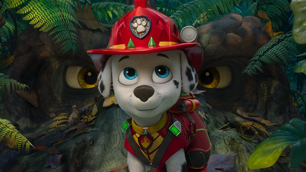 Hrdinové PAW Patrol závodí proti vyhynutí ve filmu PAW Patrol: Dinosauří film.