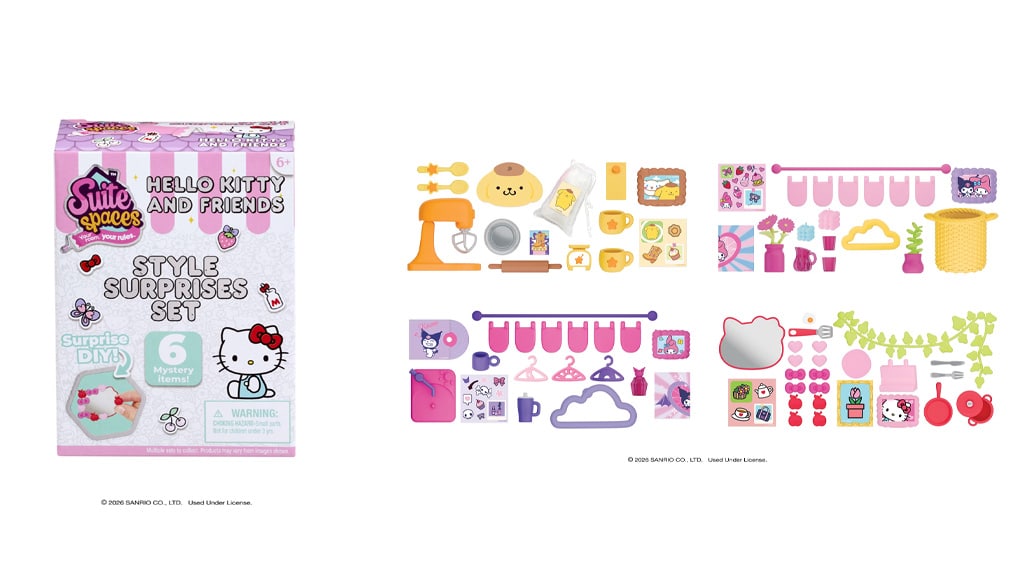 Goliath Sanrio představila sladkou kolekci doplňků figurky Hello Kitty