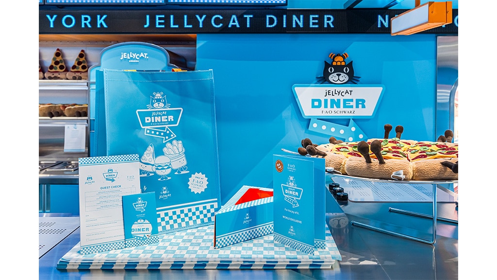 Jellycat Diner přichází s plyšovou figurkou a jídelním lístkem