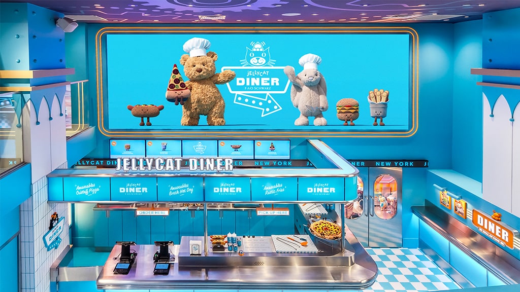 Jellycat Diner přichází s plyšovou figurkou a jídelním lístkem