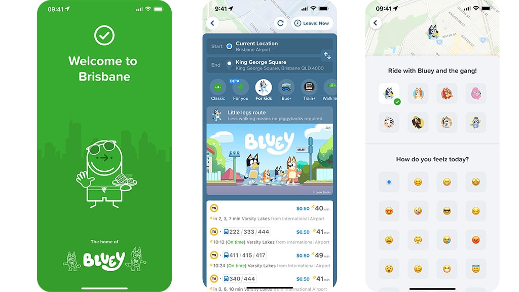 Cestuj s Bluey v reálném životě s novou funkcí Citymapper pro děti
