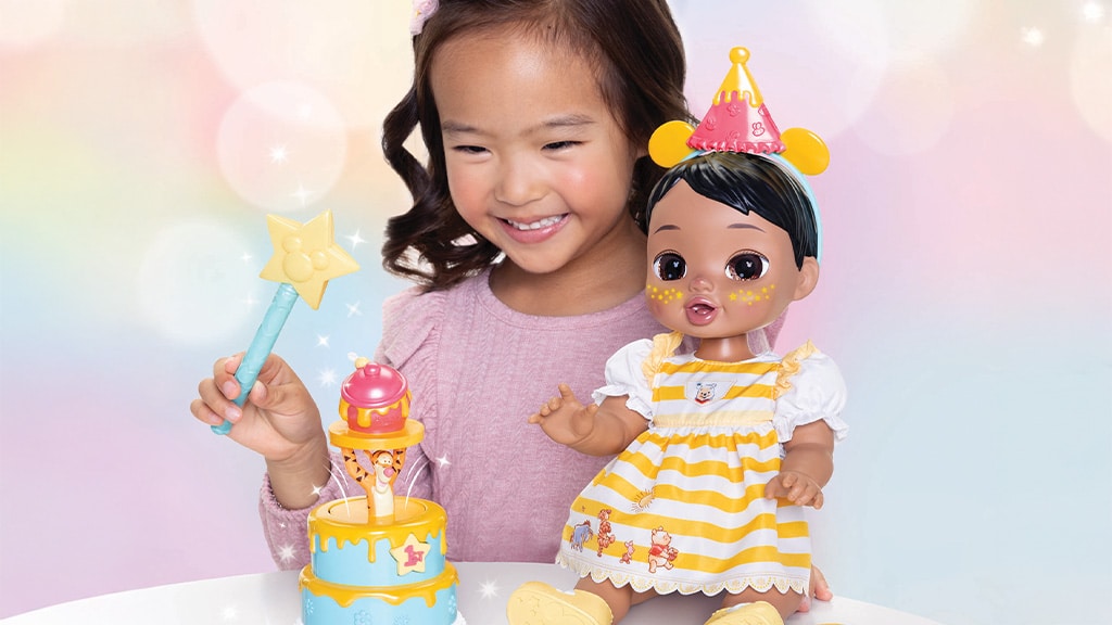 JAKKS Pacific Disney Darlings Kouzelné narozeninové překvapení Medvídek Pú