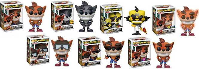 Figurky Crash Bandicoot POP! brzy od Funko Toys