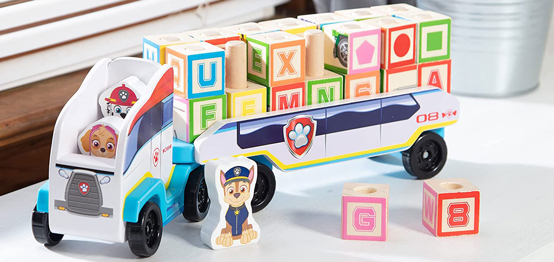 Tlapková patrola ABC stavebnicový tahač od Melissa & Doug