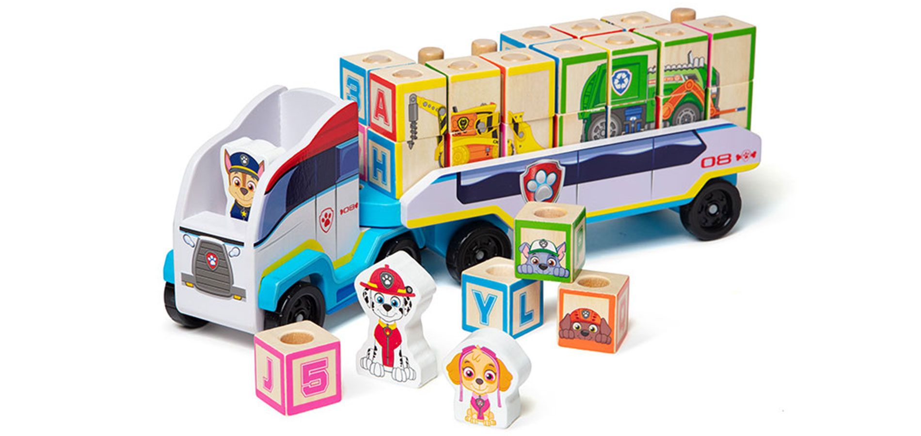 Tlapková patrola ABC stavebnicový tahač od Melissa & Doug