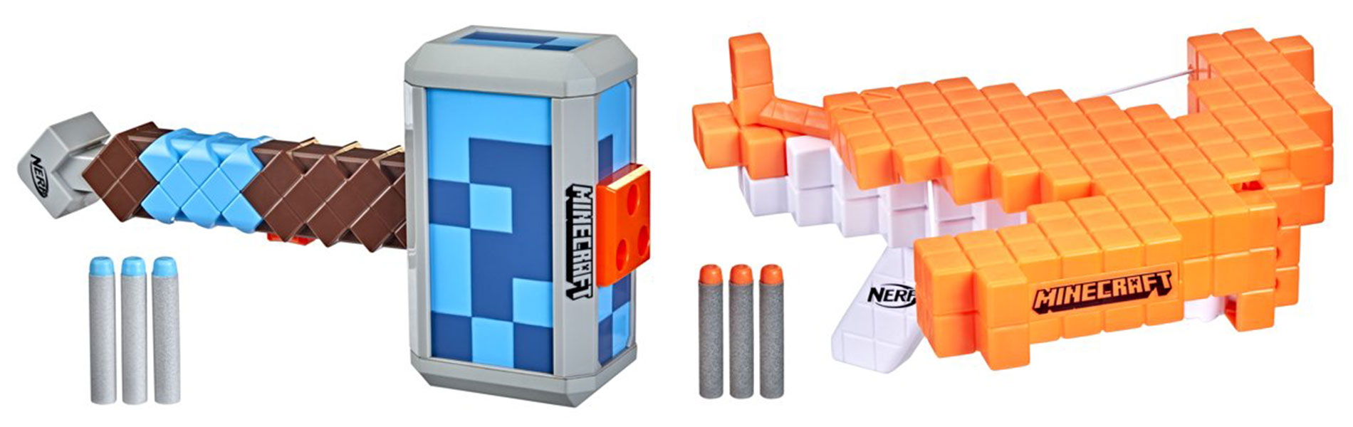 Hasbro představuje Nerf zbraně z Minecraftu