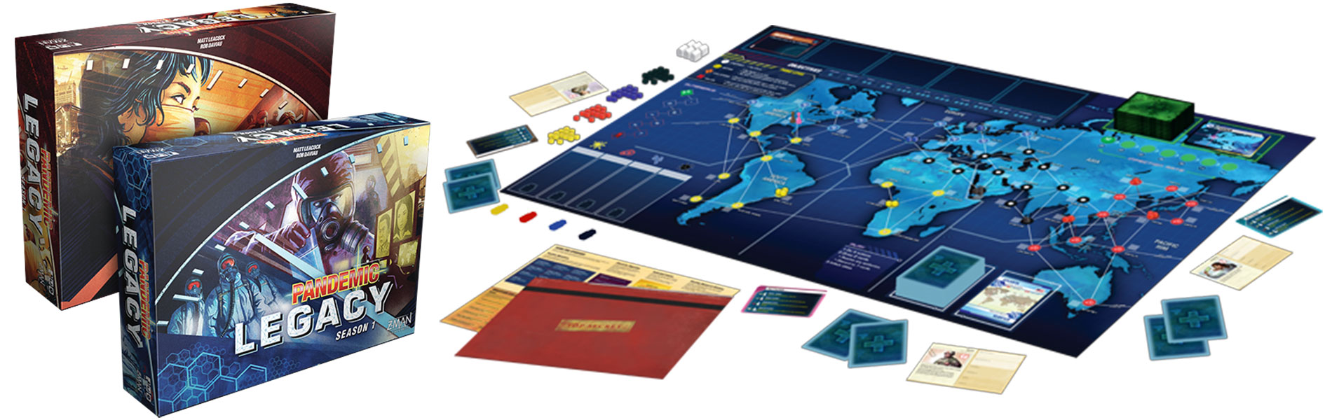 Top 10 deskových her – 2. místo Pandemic: Legacy - 1. sezóna