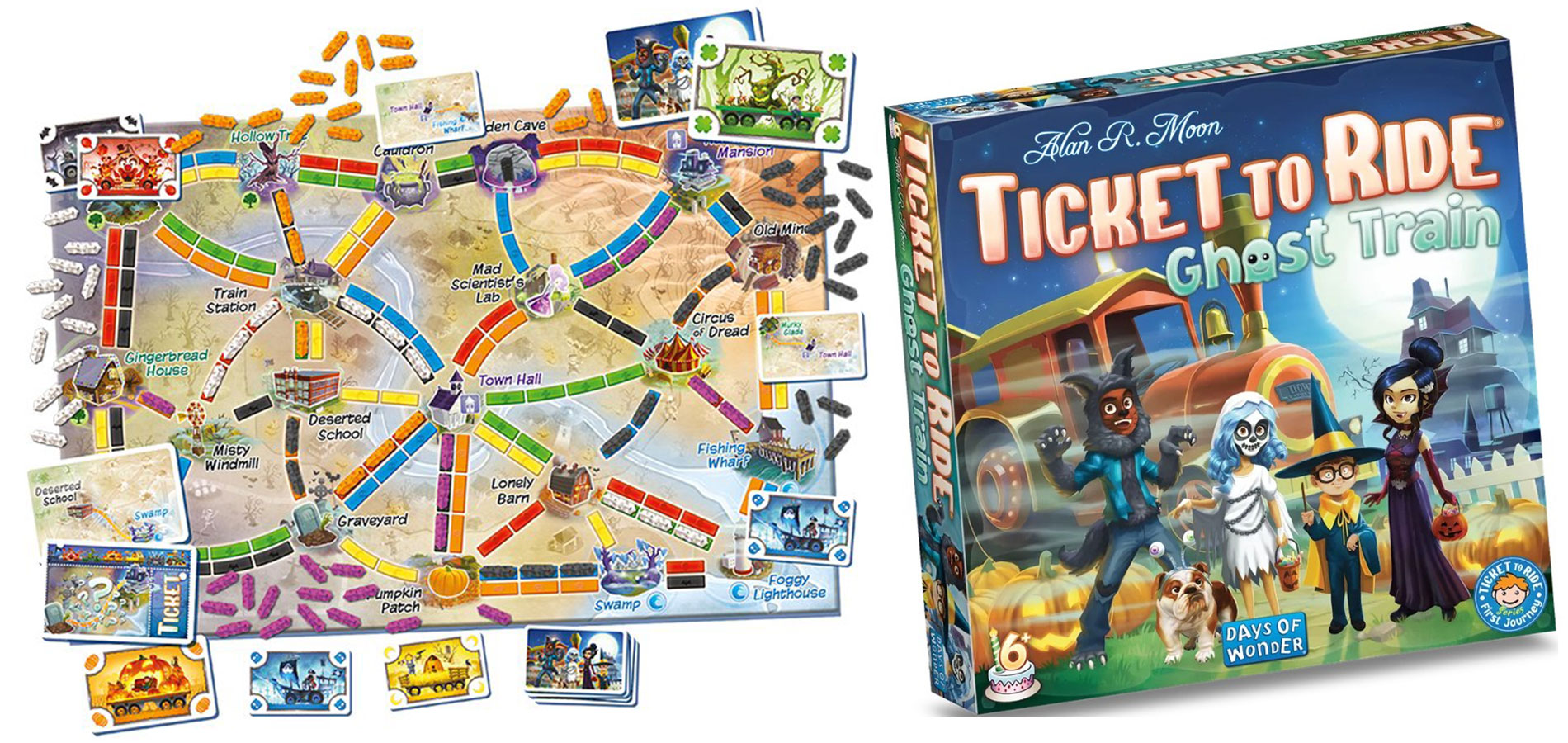 Asmodee představuje hru Ticket to Ride: Ghost Train