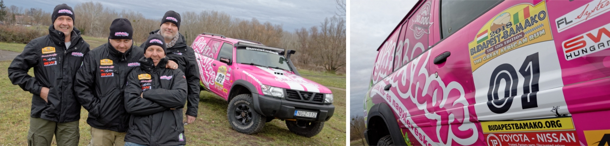 Vyrážíme se svým týmem na rallye Budapest-Bamako 2018!