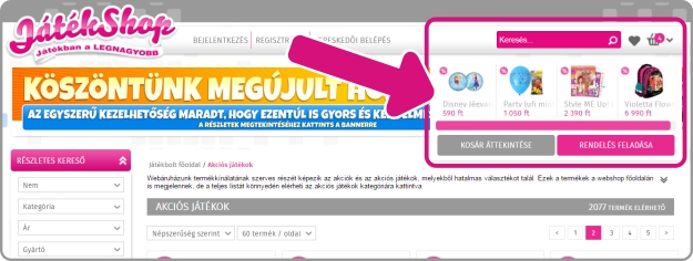 Vítejte v obnoveném e-shopu JátékShop!