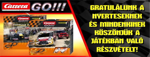 Carrera GO! Vyhlášení výsledků soutěže na Facebooku