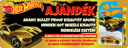 Dárek Hot Wheels zlaté autíčko
