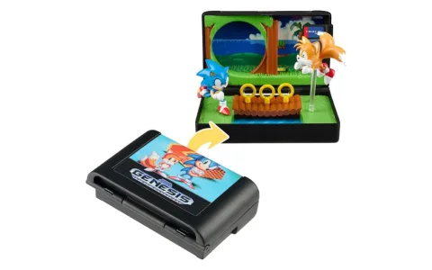 Wilder Toys Hrdinové konzolí: Sonic, ježek sběratelské kazetové diorama