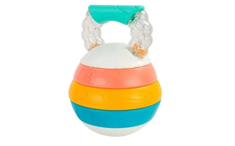 TOMY Baby Fuerte Hromadící a Počítací Kettlebell Trénuje Dětský Mozek a Tělo