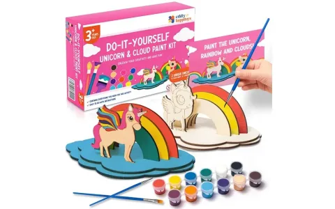Prezentace hry: Craft HappiToys Udělej si sám Jednorožec & Oblačný Malířský Set